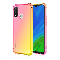 Silikon Hülle Handyhülle Ultra Dünn Schutzhülle Tasche Durchsichtig Transparent Farbverlauf H01 für Huawei Nova Lite 3 Plus Gelb