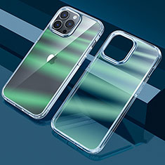 Silikon Hülle Handyhülle Ultra Dünn Schutzhülle Tasche Durchsichtig Transparent Farbverlauf QC1 für Apple iPhone 13 Pro Grün