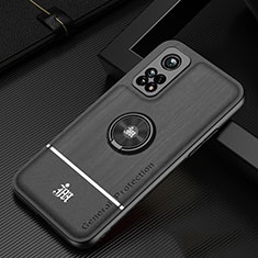 Silikon Hülle Handyhülle Ultra Dünn Schutzhülle Tasche Flexible mit Magnetisch Fingerring Ständer JM1 für Xiaomi Redmi K30S 5G Schwarz
