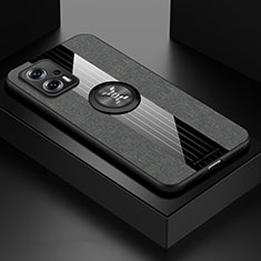Silikon Hülle Handyhülle Ultra Dünn Schutzhülle Tasche Flexible mit Magnetisch Fingerring Ständer X01L für Xiaomi Poco X4 GT 5G Grau