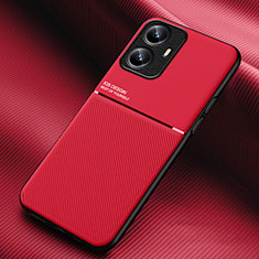 Silikon Hülle Handyhülle Ultra Dünn Schutzhülle Tasche Flexible mit Magnetisch für Realme C55 Rot