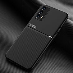 Silikon Hülle Handyhülle Ultra Dünn Schutzhülle Tasche Flexible mit Magnetisch für Realme GT Neo 2T 5G Schwarz