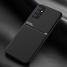 Silikon Hülle Handyhülle Ultra Dünn Schutzhülle Tasche Flexible mit Magnetisch für Samsung Galaxy A52 4G Schwarz