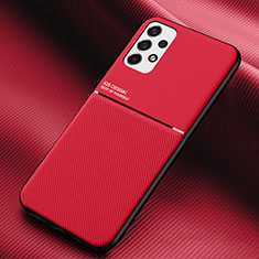 Silikon Hülle Handyhülle Ultra Dünn Schutzhülle Tasche Flexible mit Magnetisch für Samsung Galaxy A53 5G Rot