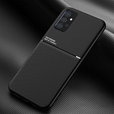 Silikon Hülle Handyhülle Ultra Dünn Schutzhülle Tasche Flexible mit Magnetisch für Samsung Galaxy A72 4G Schwarz