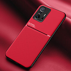 Silikon Hülle Handyhülle Ultra Dünn Schutzhülle Tasche Flexible mit Magnetisch für Xiaomi Mi 11T 5G Rot
