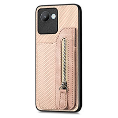 Silikon Hülle Handyhülle Ultra Dünn Schutzhülle Tasche Flexible mit Magnetisch S01D für Realme C30 Gold