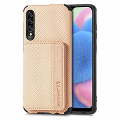 Silikon Hülle Handyhülle Ultra Dünn Schutzhülle Tasche Flexible mit Magnetisch S01D für Samsung Galaxy A50S Gold