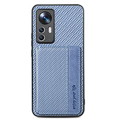 Silikon Hülle Handyhülle Ultra Dünn Schutzhülle Tasche Flexible mit Magnetisch S01D für Xiaomi Mi 12T 5G Blau