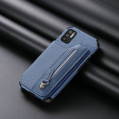 Silikon Hülle Handyhülle Ultra Dünn Schutzhülle Tasche Flexible mit Magnetisch S01D für Xiaomi POCO M3 Pro 5G Blau