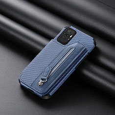 Silikon Hülle Handyhülle Ultra Dünn Schutzhülle Tasche Flexible mit Magnetisch S01D für Xiaomi Redmi Note 10 Pro 4G Blau