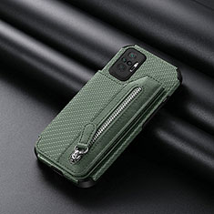 Silikon Hülle Handyhülle Ultra Dünn Schutzhülle Tasche Flexible mit Magnetisch S01D für Xiaomi Redmi Note 10 Pro 4G Grün