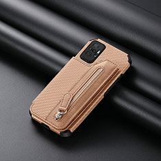 Silikon Hülle Handyhülle Ultra Dünn Schutzhülle Tasche Flexible mit Magnetisch S01D für Xiaomi Redmi Note 10 Pro Max Gold