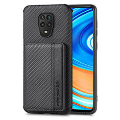 Silikon Hülle Handyhülle Ultra Dünn Schutzhülle Tasche Flexible mit Magnetisch S01D für Xiaomi Redmi Note 9S Schwarz