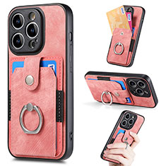 Silikon Hülle Handyhülle Ultra Dünn Schutzhülle Tasche Flexible mit Magnetisch S02D für Apple iPhone 13 Pro Rot
