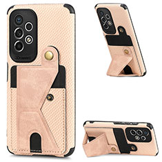 Silikon Hülle Handyhülle Ultra Dünn Schutzhülle Tasche Flexible mit Magnetisch S02D für Samsung Galaxy A73 5G Gold