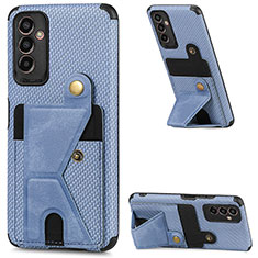 Silikon Hülle Handyhülle Ultra Dünn Schutzhülle Tasche Flexible mit Magnetisch S02D für Samsung Galaxy F13 4G Blau