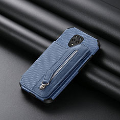 Silikon Hülle Handyhülle Ultra Dünn Schutzhülle Tasche Flexible mit Magnetisch S02D für Xiaomi Poco M2 Pro Blau