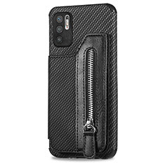 Silikon Hülle Handyhülle Ultra Dünn Schutzhülle Tasche Flexible mit Magnetisch S02D für Xiaomi POCO M3 Pro 5G Schwarz