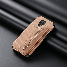 Silikon Hülle Handyhülle Ultra Dünn Schutzhülle Tasche Flexible mit Magnetisch S02D für Xiaomi Redmi Note 9 Pro Max Gold