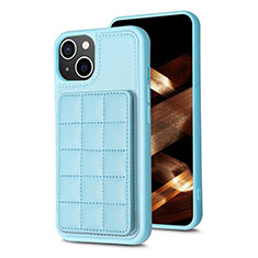 Silikon Hülle Handyhülle Ultra Dünn Schutzhülle Tasche Flexible mit Magnetisch S03D für Apple iPhone 14 Plus Hellblau