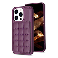 Silikon Hülle Handyhülle Ultra Dünn Schutzhülle Tasche Flexible mit Magnetisch S03D für Apple iPhone 14 Pro Violett