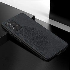 Silikon Hülle Handyhülle Ultra Dünn Schutzhülle Tasche Flexible mit Magnetisch S03D für Samsung Galaxy A72 4G Schwarz