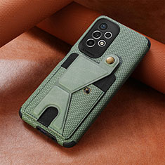 Silikon Hülle Handyhülle Ultra Dünn Schutzhülle Tasche Flexible mit Magnetisch S03D für Samsung Galaxy A73 5G Grün