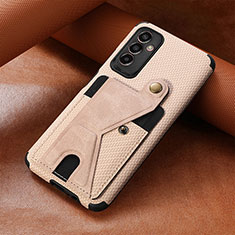 Silikon Hülle Handyhülle Ultra Dünn Schutzhülle Tasche Flexible mit Magnetisch S03D für Samsung Galaxy M13 4G Gold