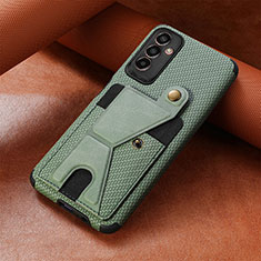 Silikon Hülle Handyhülle Ultra Dünn Schutzhülle Tasche Flexible mit Magnetisch S03D für Samsung Galaxy M13 4G Grün