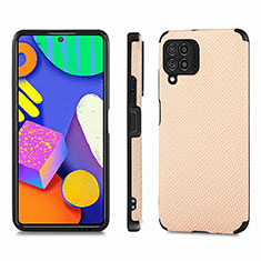 Silikon Hülle Handyhülle Ultra Dünn Schutzhülle Tasche Flexible mit Magnetisch S03D für Samsung Galaxy M62 4G Gold