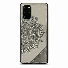Silikon Hülle Handyhülle Ultra Dünn Schutzhülle Tasche Flexible mit Magnetisch S03D für Samsung Galaxy S20 Plus Grau