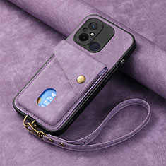 Silikon Hülle Handyhülle Ultra Dünn Schutzhülle Tasche Flexible mit Magnetisch S03D für Xiaomi Poco C55 Violett