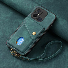 Silikon Hülle Handyhülle Ultra Dünn Schutzhülle Tasche Flexible mit Magnetisch S03D für Xiaomi Redmi 12C 4G Grün