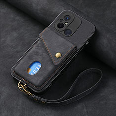 Silikon Hülle Handyhülle Ultra Dünn Schutzhülle Tasche Flexible mit Magnetisch S03D für Xiaomi Redmi 12C 4G Schwarz