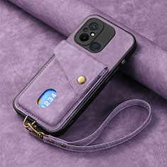 Silikon Hülle Handyhülle Ultra Dünn Schutzhülle Tasche Flexible mit Magnetisch S03D für Xiaomi Redmi 12C 4G Violett