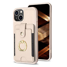 Silikon Hülle Handyhülle Ultra Dünn Schutzhülle Tasche Flexible mit Magnetisch S04D für Apple iPhone 13 Gold