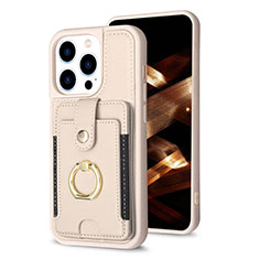 Silikon Hülle Handyhülle Ultra Dünn Schutzhülle Tasche Flexible mit Magnetisch S04D für Apple iPhone 13 Pro Gold
