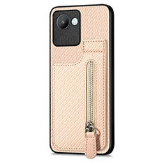 Silikon Hülle Handyhülle Ultra Dünn Schutzhülle Tasche Flexible mit Magnetisch S04D für Realme C30 Gold