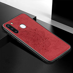 Silikon Hülle Handyhülle Ultra Dünn Schutzhülle Tasche Flexible mit Magnetisch S04D für Samsung Galaxy A21 European Rot