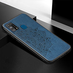 Silikon Hülle Handyhülle Ultra Dünn Schutzhülle Tasche Flexible mit Magnetisch S04D für Samsung Galaxy M31 Prime Edition Blau