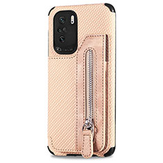 Silikon Hülle Handyhülle Ultra Dünn Schutzhülle Tasche Flexible mit Magnetisch S04D für Xiaomi Mi 11X Pro 5G Gold