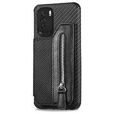 Silikon Hülle Handyhülle Ultra Dünn Schutzhülle Tasche Flexible mit Magnetisch S04D für Xiaomi Poco F3 5G Schwarz