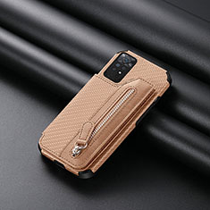 Silikon Hülle Handyhülle Ultra Dünn Schutzhülle Tasche Flexible mit Magnetisch S04D für Xiaomi Redmi Note 11 Pro 4G Gold