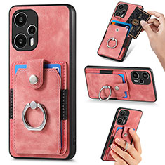 Silikon Hülle Handyhülle Ultra Dünn Schutzhülle Tasche Flexible mit Magnetisch S04D für Xiaomi Redmi Note 12 Turbo 5G Rosegold