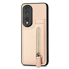 Silikon Hülle Handyhülle Ultra Dünn Schutzhülle Tasche Flexible mit Magnetisch S05D für Huawei Honor 80 Pro Flat 5G Gold