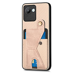 Silikon Hülle Handyhülle Ultra Dünn Schutzhülle Tasche Flexible mit Magnetisch S05D für Realme Narzo 50i Prime Gold