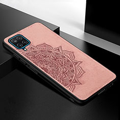 Silikon Hülle Handyhülle Ultra Dünn Schutzhülle Tasche Flexible mit Magnetisch S05D für Samsung Galaxy A12 5G Rosegold