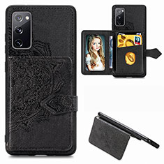 Silikon Hülle Handyhülle Ultra Dünn Schutzhülle Tasche Flexible mit Magnetisch S05D für Samsung Galaxy S20 Lite 5G Schwarz