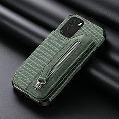 Silikon Hülle Handyhülle Ultra Dünn Schutzhülle Tasche Flexible mit Magnetisch S05D für Xiaomi Mi 11i 5G Grün